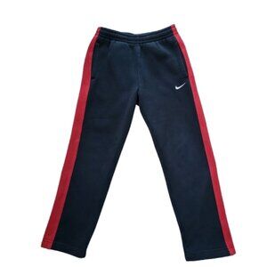 Nike Boys Track Pants Black Red Stripe Athletic Pants Size 7
